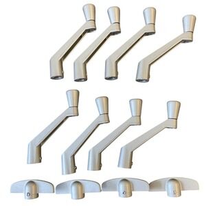 8 VTG Lot Hardware Part Casement Window Crank Handle Metal & T Handle 45054